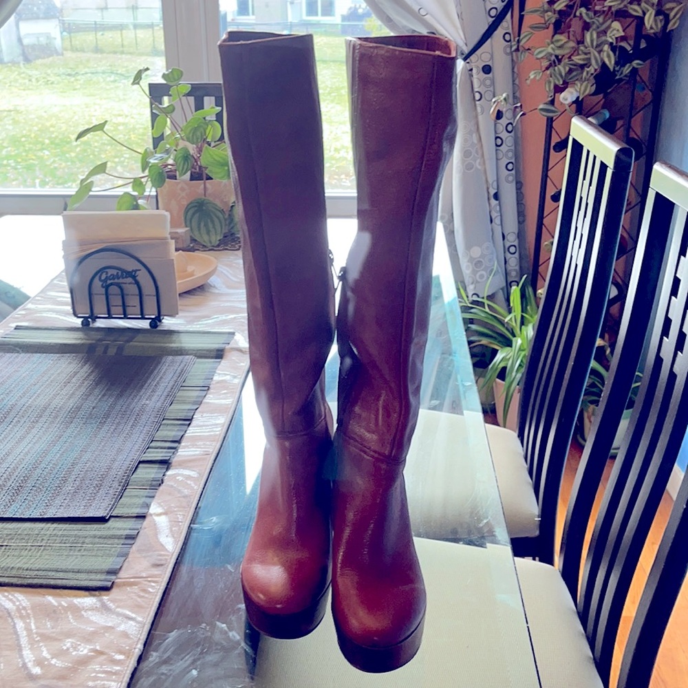 Nine west Tall leather boots